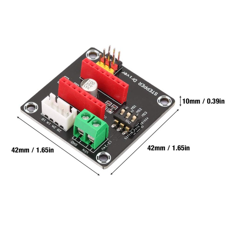 Jeanoko 1PCS DRV8825/A4988 Stable 42 Stepper Motor Driver Expansion Board