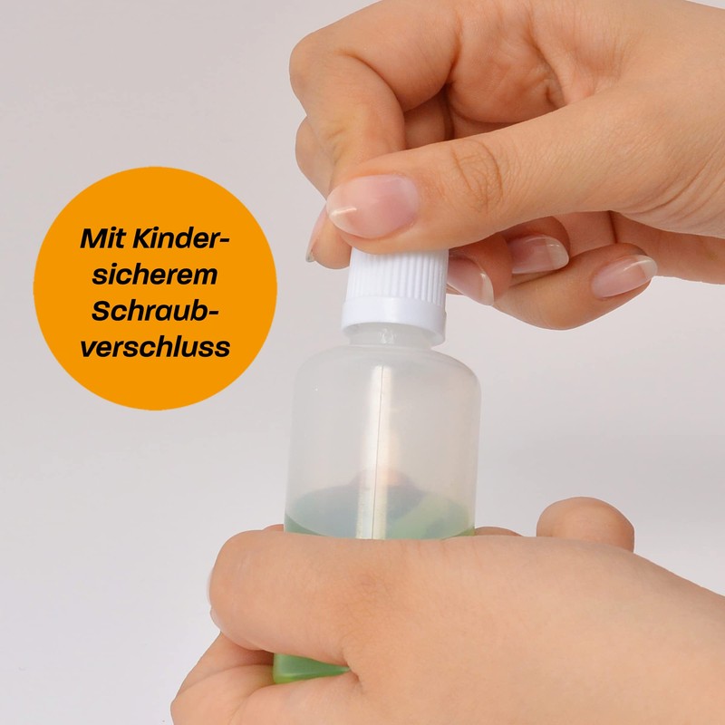 Hinrichs 10 x 50ml Plastic Squeeze Bottle - Small Squeeze