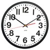 Tempus Contemporary Wall Clock, Battery Operated, Silent, Black and White,