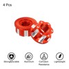 sourcing map Hex Nuts Aluminium M4 RC Wheel Nuts Dustproof