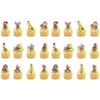 24PCS Curious Monkey Cupcake Toppers, Cartoon Party Decorations, Theme Celebrations