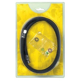 Comair Brauseschlauch schwarz Nylon 3/8", 120 cm