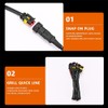 4PCS White LED Grille Light Function kit, Compatible with 2024-2025