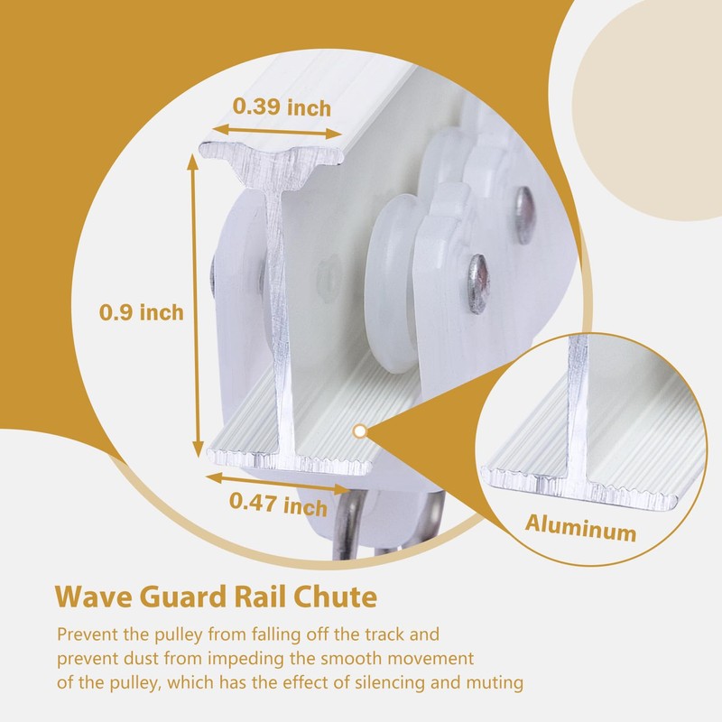 MaKefeile Bendable Ceiling Curtain Track Ceilings Mount or Wall Mounted