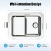 JAYGOVAN 4 Pcs Trailer Paddle Door Latch Handle Stainless Steel