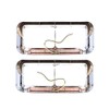 SEPEY Chorme Headlight Bezels with 12" Amber/Amber LED Light Strip