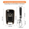FT FUNTOR FT FUNTOR 2 Tasten Autoschlsselabdeckung fr Vauxhall(Schwarz)