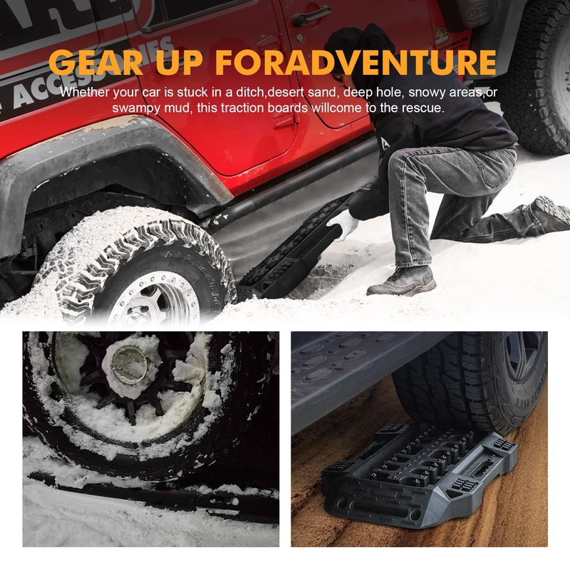 OMU Off-Road Traction Boards for Jeep Mud, Sand, Snow Traction