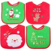 Christmas Baby Bibs,First Christmas Baby Gifts, 4pcs Different Pattern Waterproof