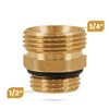 Brass Reducer 1/2" x 3/4" O Ring Nipple Male Adapter