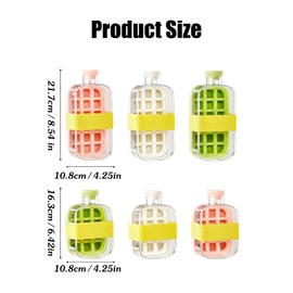 afeamo Ice Cube Bottle with Straw, 2 in 1 Portable Touch Free Ice Cube Trays, Push-Type Ice Cube Making Bottle, Easy Press to Release Vertical Ice Cube Tray with Lid, for Ice Making