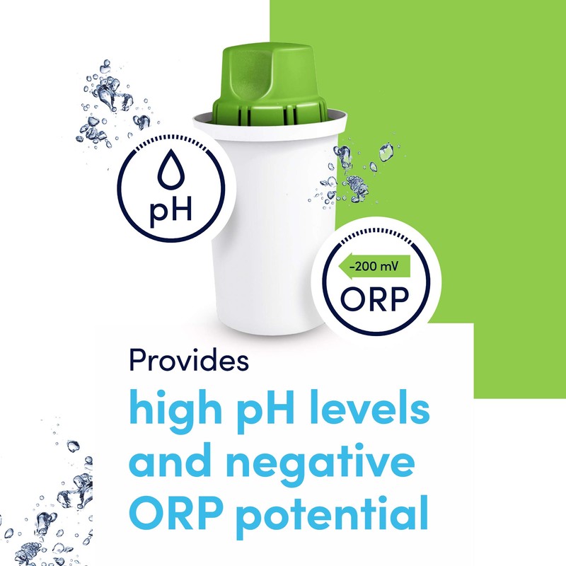 DAFI Alkaline Water Filter for Water Pitcher Replacement Compatible with