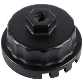 Annbey Oil Filter Wrench 64mm 14 Flute Fit for Toyota Lexus Scion 2.5L to 5.7L Engines Perfect for Camry, RAV4, Tacoma, Highlander, Sienna, Tundra, and More