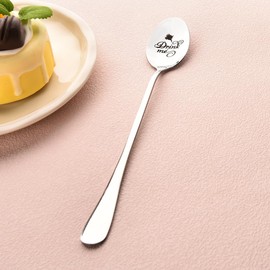 Tea Spoon Gift for Girlfriend Boyfriend Chriamas Gifts for Wife Husband Drink Me Coffee Spoons for Best Friend Birthday Gift for Sister Brother Xmas Gift for Daughter Son Keepsake Gifts