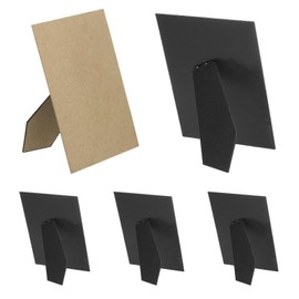 PATIKIL 5 Pack Easel Back for Picture Frame, 5 x 7 Inch Replacement Picture Frame Easel Back DIY Photo Board for Photo Frames Tiles, Black