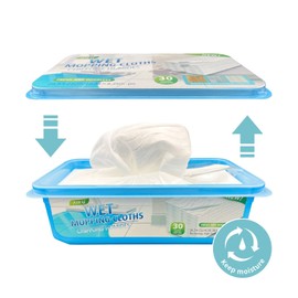 Upgraded Wet Mop Refills for Swiffer Sweeper Wet Pads, 60 Count