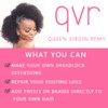 QVR Afro Kinkys Bulk Human Hair for Dreadlock Extensions Repair