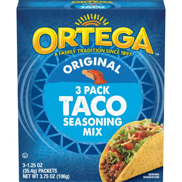 Ortega Seasoning Mix, Taco Seasoning, 3.75 Ounce
