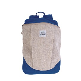 TruHemp Handcrafted Hemp Backpack, Blue – Spacious & Durable Backpack with Cotton Lining, Ideal for Everyday Use, Travel, and Work