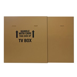 UOFFICE Moving Box Bundle - Adjustable Flat Screen TV Box (1-Pack) For Moving & Storage,