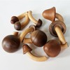 4 Pcs Wooden Mushroom Fridge Magnet, Mushroom Refrigerator Magnets, Perfect