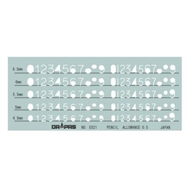 DraPaz Template Number Sign 31-821