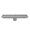 12 Inch Rectangular Linear Shower Drain 304 Stainless Steel Rustproof