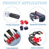 TA-VIGOR 100Pcs Rubber End Caps, 10mm ID Round Flexible Screw