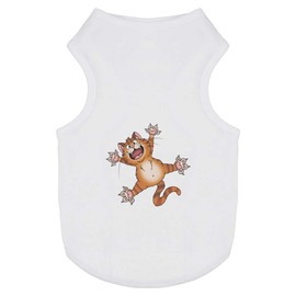 'Splat Ginger Cat' Pet Dog/Cat T-Shirt (PT00148547)