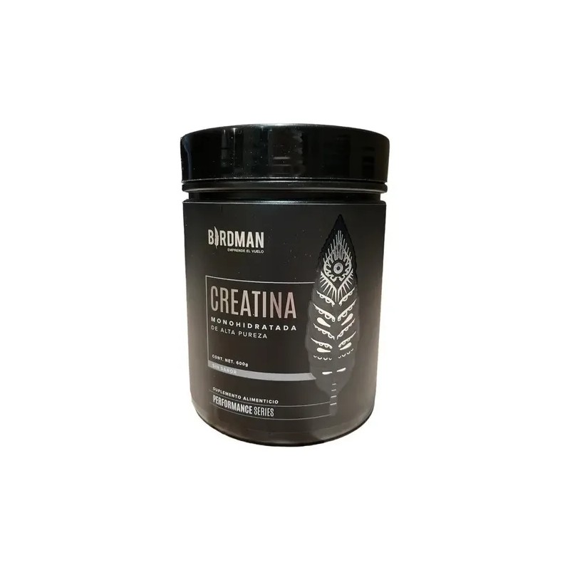 Creatina Monohidratada Polvo Birdman 600g Sin Sabor