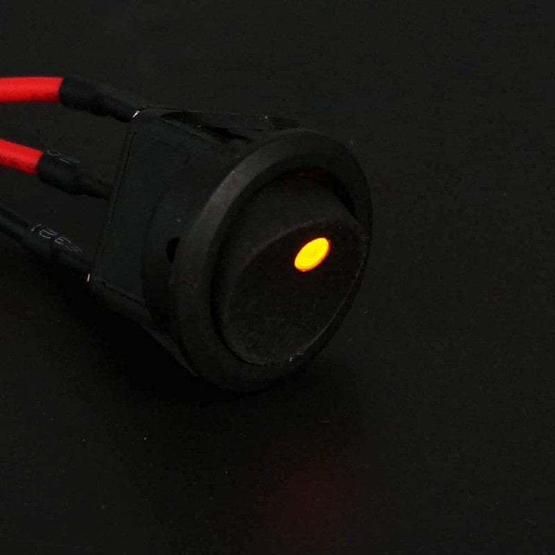 Twidec/8Pcs SPST Round Dot Rocker Toggle Switch Control For Car