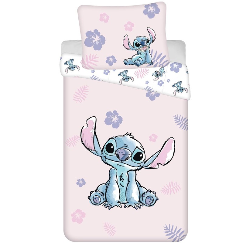 Jerry Fabrics Lilo and Stitch Pink Reversible Bed Linen Pillow