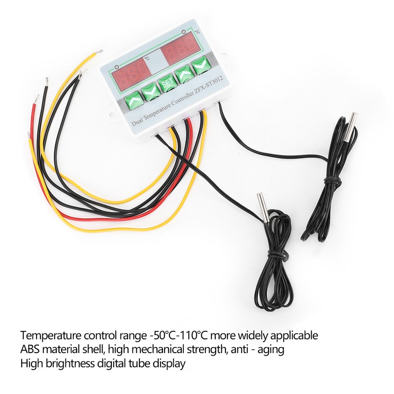 ZFX-ST3012 Intelligent Digital Temperature Controller Dual Display Electric Microcomputer Thermostat(24V