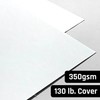 130 lb Cover (350 gsm), Extra Heavy White Cardstock -
