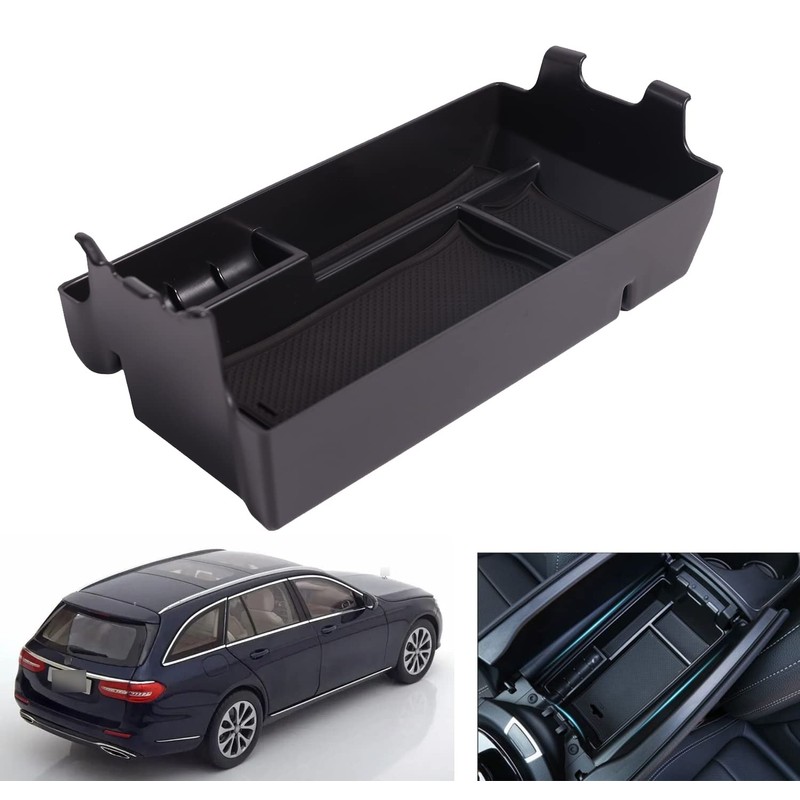 Storage Box Organizer Holder Center Console Armrest For E Class
