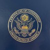 GraduationMall US Citizenship Certificate Holder PU Naturalization Certificate Cover with