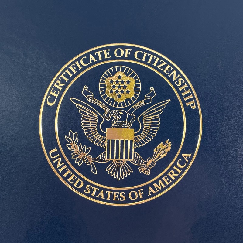 GraduationMall US Citizenship Certificate Holder PU Naturalization Certificate Cover with