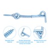 sourcing map 12Pcs Safety Hook and Eye Latch, 2.5" 3"