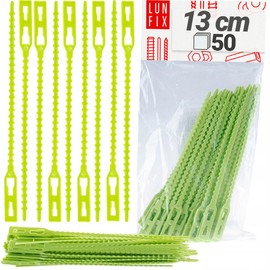 Universal Flower Ties Twist Ties Plant Clips Reusable ABS Plastic 13 cm Pack of 50