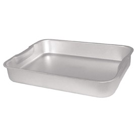 Vogue Aluminium Roasting Dish 320 mm, Grey, Lightweight Roasting Pan, Oven Tray, Size: 50(H) x 320(W) x 215(D)mm, Even Heat Distribution, Durable & Bend Resistant, 390 g, K422