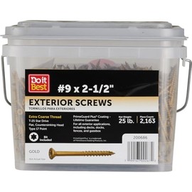 Grip-Rite Lp212stgdbk Primeguard Plus Flat Head Deck Screws