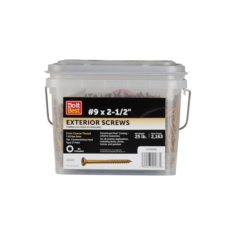 Grip-Rite Lp212stgdbk Primeguard Plus Flat Head Deck Screws