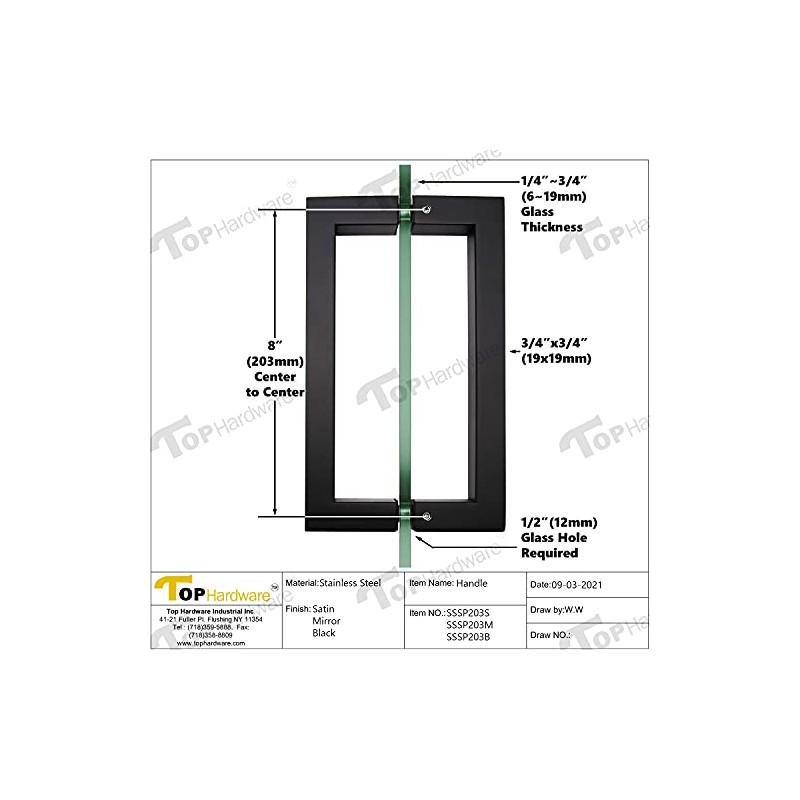 Stainless Steel 304 Grade Tubular Back to Back Shower Door