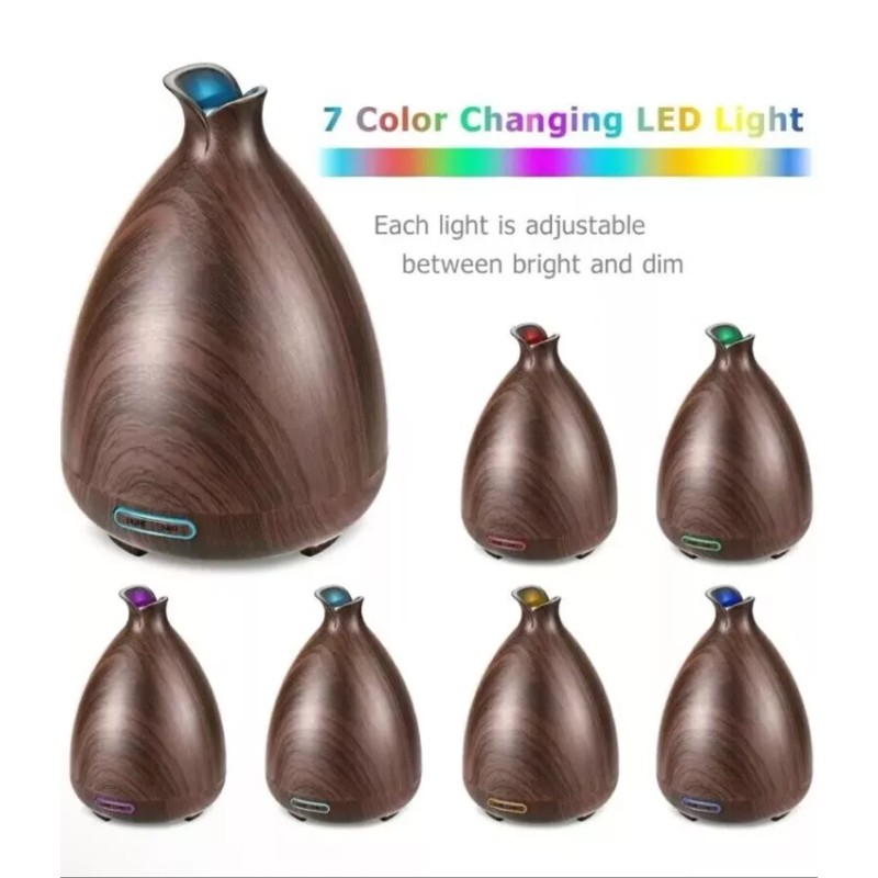 URPOWER Essential Oil Diffuser 150ml Wood Grain Aromatherapy Oil OD-133