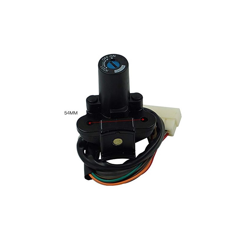 WOWTK Motorcycle Ignition Switch Set Lock Fuel Tank Cap Lock