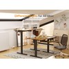 Claiks Standing Desk with Keyboard Tray, Standing Desk Adjustable Height,
