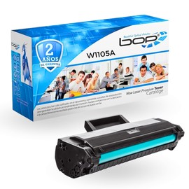 BOP Toner 105A GENERICO con Chip - Cartucho Negro W1105A / 105 - Compatible con Laserjet 107A / 107W / MFP135A / MFP135W / 137FNW - Rendimiento 1000 Páginas.
