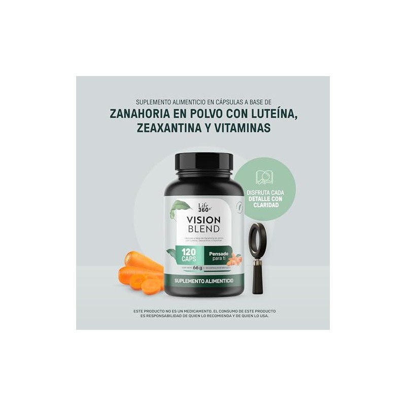 Life 360+ Eagle Vision Blend, 120 C?psulas, 1100mg Por Porci?n