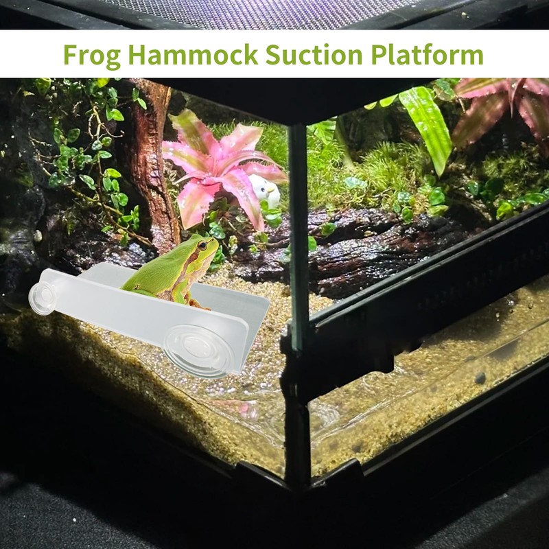 OOXYG Axolotl Hammock Ledge for Aquarium and Feeding Dish with