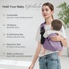 MISSWISDOM Baby Sling Carrier, Toddler Carrier Sling with Double Safety